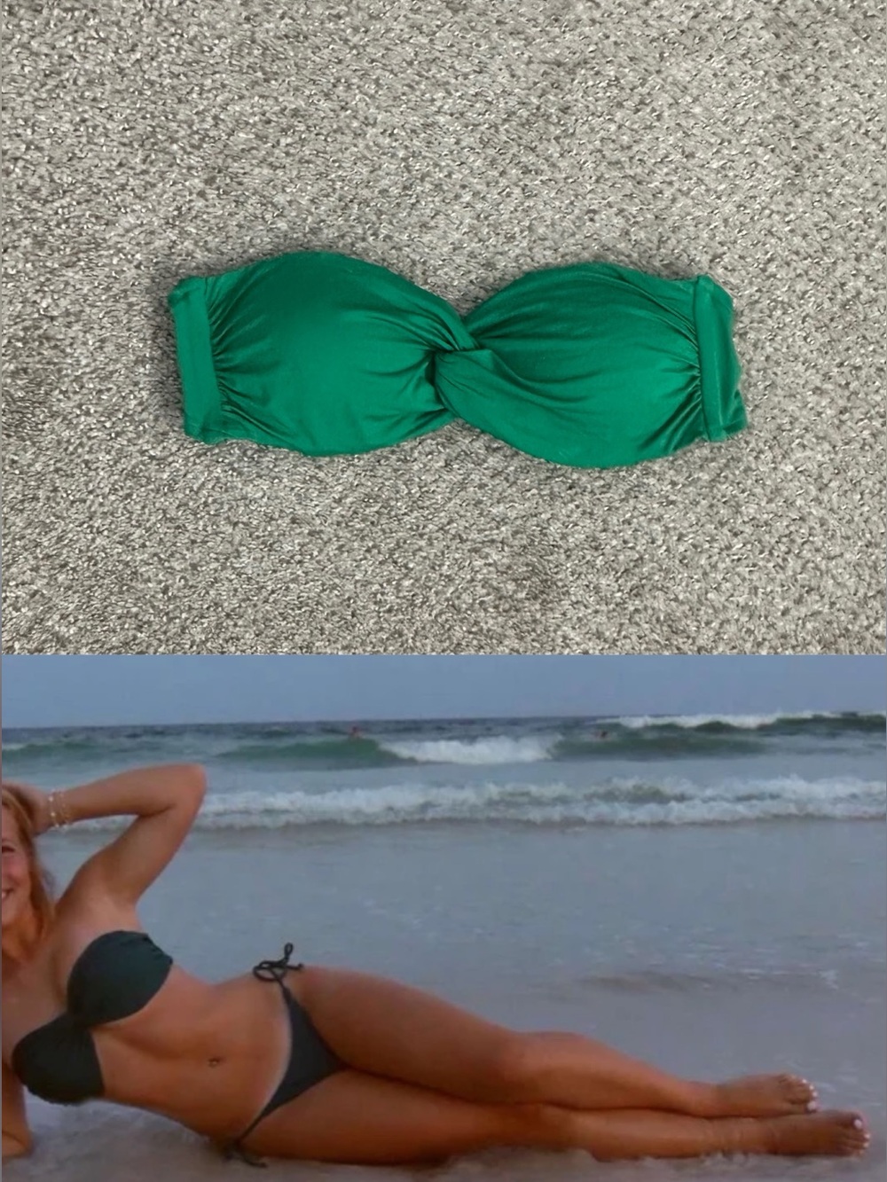 💚 Green Bikini Top